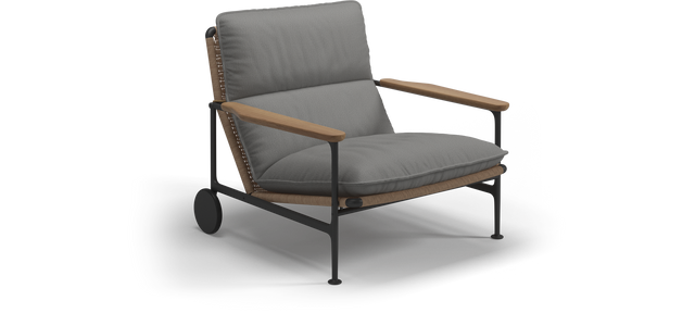 ZENITH Lounge Chair with Teak Arms