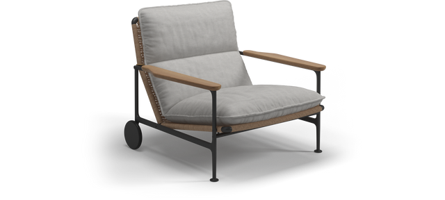 ZENITH Lounge Chair with Teak Arms