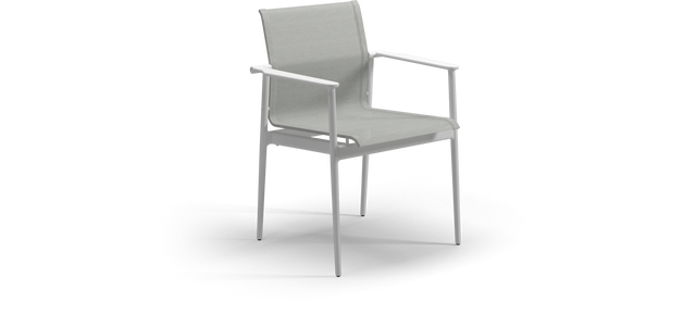180 Stacking Chair with Aluminum Arms
