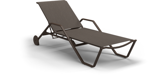 180 Stacking Lounger with Aluminium Arms