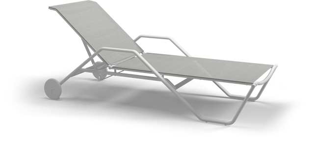 180 Stacking Lounger with Aluminium Arms