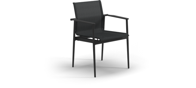 180 Stacking Chair with Aluminum Arms