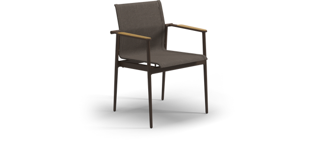 180 Stacking Chair with Teak Arms