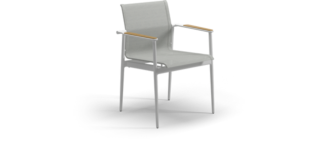 180 Stacking Chair with Teak Arms